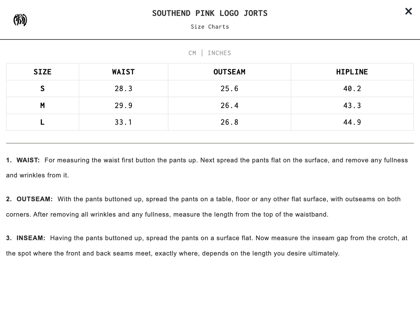 SOUTHEND PINK LOGO JORTS