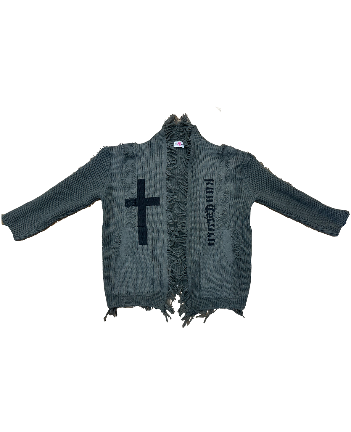 SAMPLE SALE SPECIAL: DARK SUBSCULTURE RETRO DISTRESSED CARDIGAN
