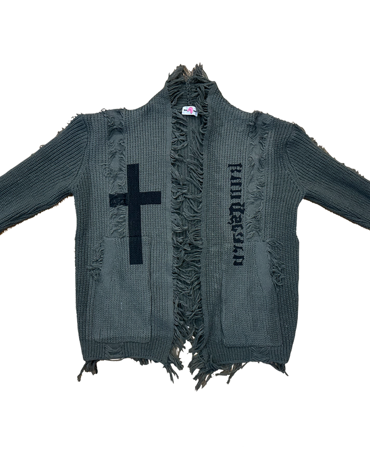 SAMPLE SALE SPECIAL: DARK SUBSCULTURE RETRO DISTRESSED CARDIGAN