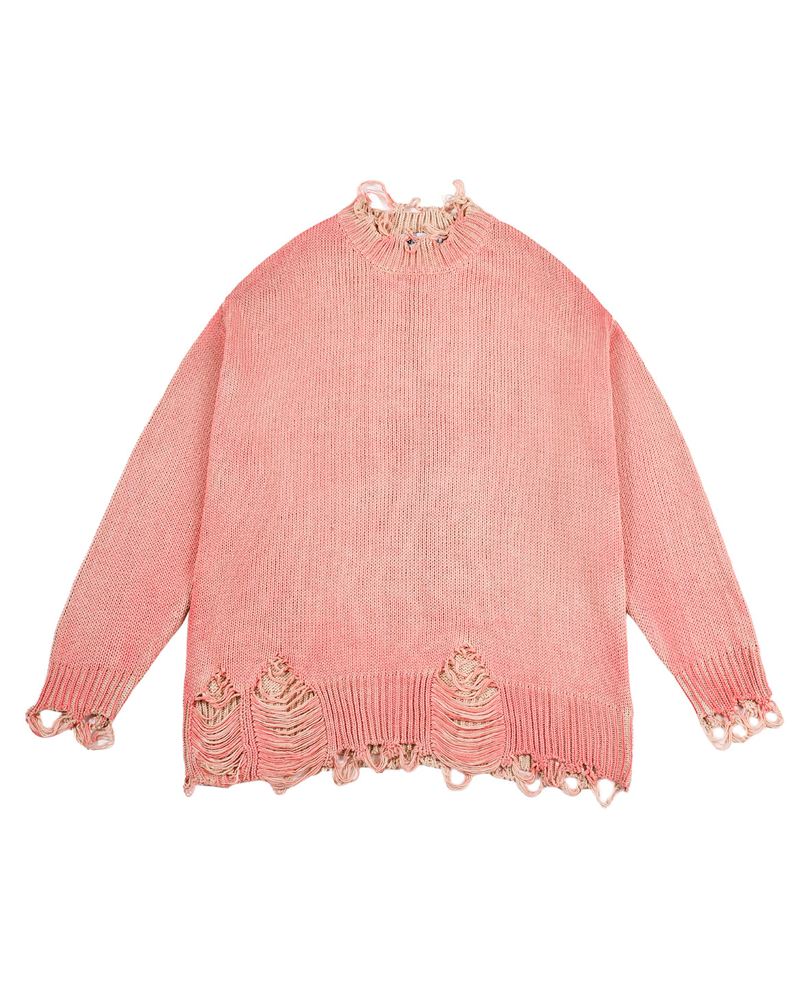 PINK DECAYED SWEATER