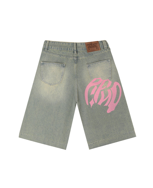 SOUTHEND PINK LOGO JORTS