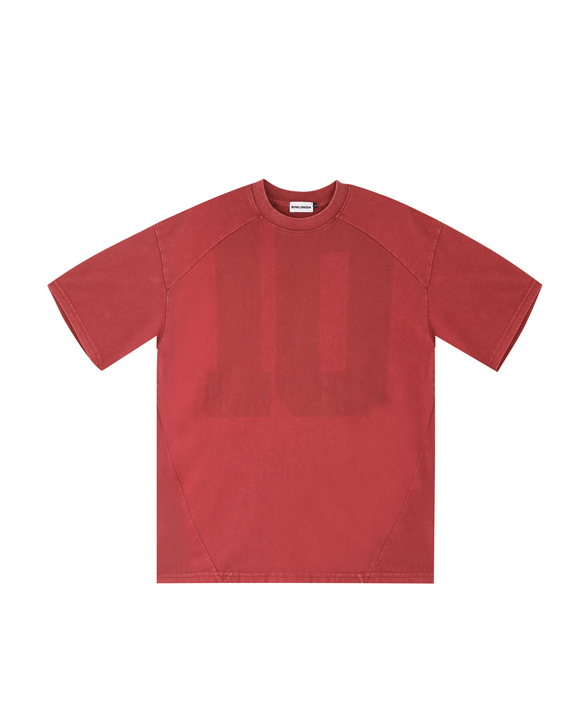 RED WASHED TEE