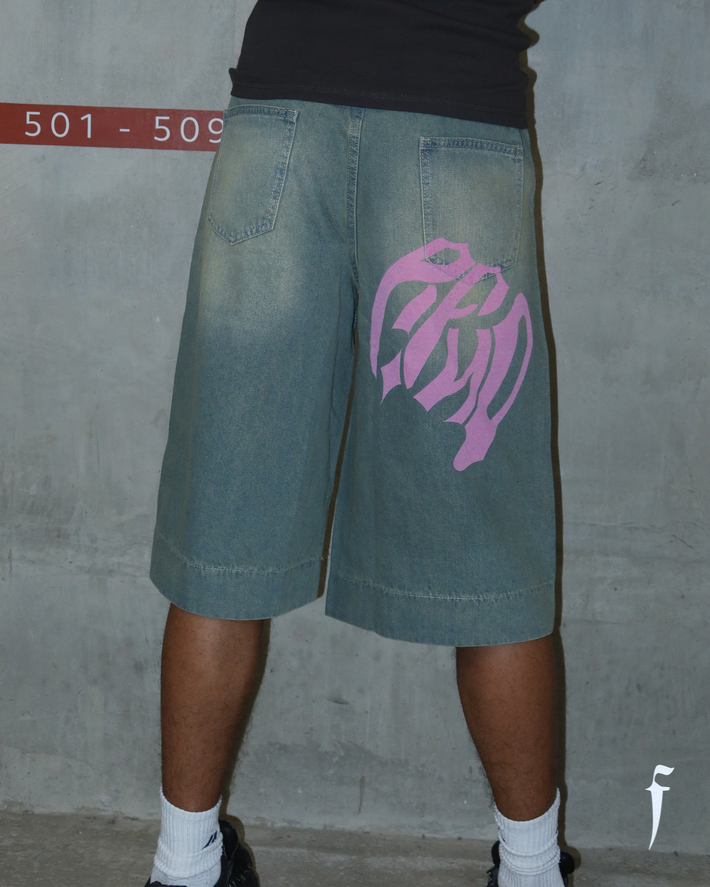 SOUTHEND PINK LOGO JORTS