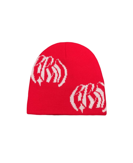 RFNO PIXEL BEANIE RED